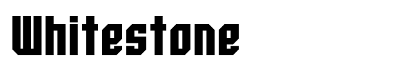 Whitestone font preview